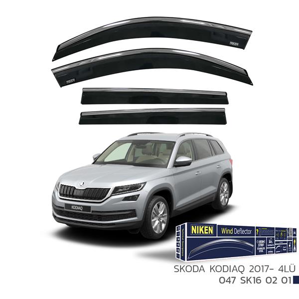 NIKEN KROMLU CAM RÜZGARLIĞI SKODA KODIAQ 2017- 4LÜ  - NIKEN 047SK160201 kodlu oto yedek parça görseli