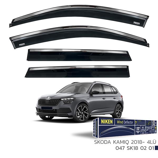 NIKEN KROMLU CAM RÜZGARLIĞI SKODA KAMIQ 2018- 4LÜ - NIKEN 047SK180201 kodlu oto yedek parça görseli