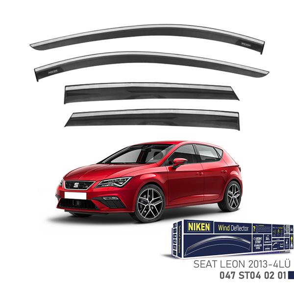 NIKEN KROMLU CAM RÜZGARLIĞI SEAT LEON 2013- 4LÜ  - NIKEN 047ST040201 kodlu oto yedek parça görseli