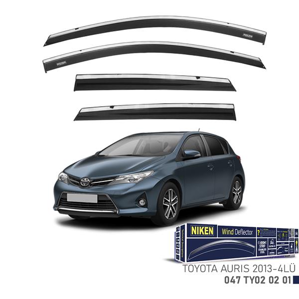 NIKEN KROMLU CAM RÜZGARLIĞI TOYOTA AURIS 2013- 4LÜ  - NIKEN 047TY020201 kodlu oto yedek parça görseli