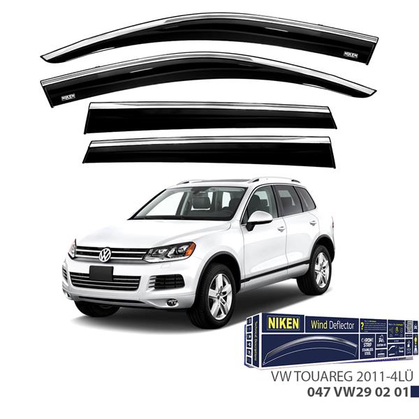 NIKEN KROMLU CAM RÜZGARLIĞI VW TOUAREG 2011- 4LÜ  - NIKEN 047VW290201 kodlu oto yedek parça görseli