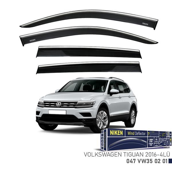 NIKEN KROMLU CAM RÜZGARLIĞI VW TIGUAN 2016- 4LÜ  - NIKEN 047VW350201 kodlu oto yedek parça görseli