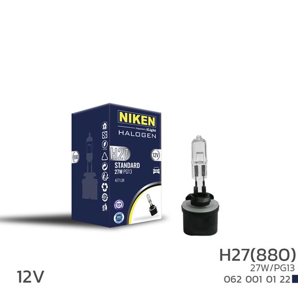 NIKEN NIKEN H27W/1 880 27W HALOJEN AMPUL PG13 12V - NIKEN 0620010122 kodlu oto yedek parça görseli