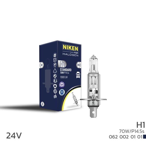 NIKEN NIKEN 24V H1 70W HALOJEN AMPUL P14.5s OEM: UNIVERSAL - NIKEN 0620020101 kodlu oto yedek parça görseli