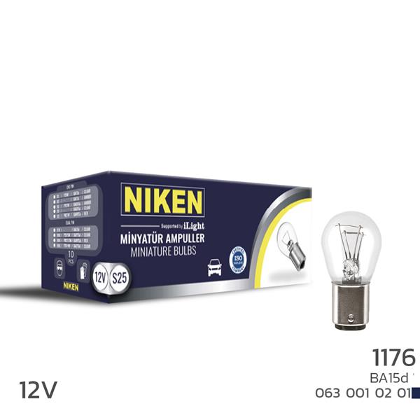 NIKEN NIKEN 1016 AMPUL DÜZ BA15d P21W/5W 12V 10LU - NIKEN 0630010201 kodlu oto yedek parça görseli