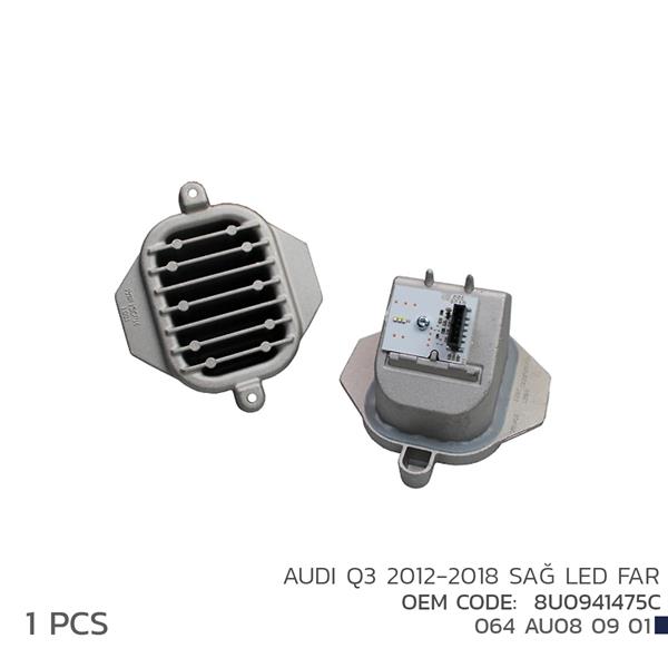 NIKEN AUDI Q3 2012-2018 SAĞ LED FAR MODÜL 8U0941475C OEM: 8U0941475C - NIKEN 064AU080901 kodlu oto yedek parça görseli