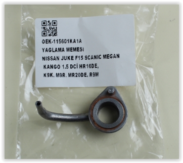 OEK YAĞLAMA MEMESİ NISSAN JUKE F15-SCANIC-MGN-KNG 1.5 DCİ HR16DE-K9K-M9R-MR20DE-R9M OEM: 115601KA1A - OEK 115601KA1A kodlu oto yedek parça görseli