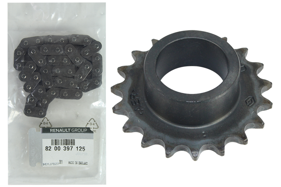 OEK YAĞ POMPA ZİNCİR DİŞLİSİ CLIO-KANGOO-MEGANE 1.5DCI K7J K7M K9K 8200397125-8200313628 OEM: 8200397125-8200313628 - OEK 8200397125-KIT kodlu oto yedek parça görseli