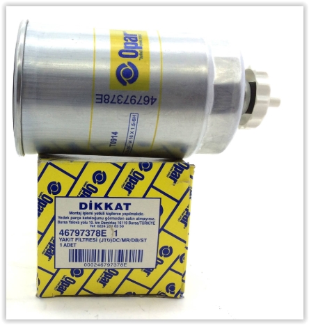 OPAR YAKIT FİLTRESİ BOXER 2.0HDI-2.8HDI 00- -DUCATO 2.0JTD-2.8JTD 00-02 -JUMPER 2.0HDI-2.2HDI DOBLO 1.9 46797378E OEM: 46797378E - OP 46797378E kodlu oto yedek parça görseli