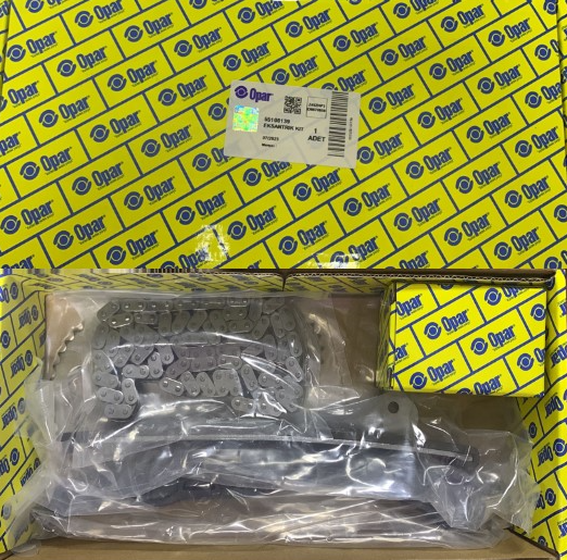 OPAR EKSANTRİK ZİNCİR SETİ ALBEA-DOBLO-EGEA-PUNTO-500-ASTRA H CORSA D-ASTRA J 1.3 JTD 1.3 CDTI E5 E6 GERGİ KİTİ DELİKLİ ZİNCİR 71777824-71776647-1616311880 OEM: 71777824-71776647-1616311880 - OP 55100139 kodlu oto yedek parça görseli