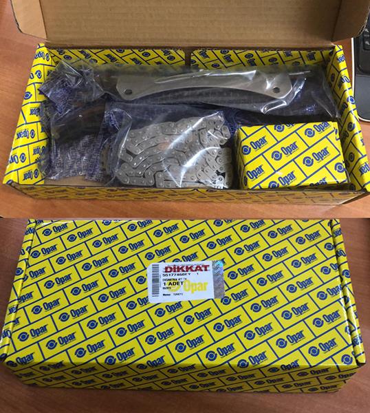 OPAR EKSANTRİK ZİNCİR SETİ ALBEA-DOBLO-EGEA-PUNTO-500-ASTRA H CORSA D-ASTRA J 1.3 JTD 1.3 CDTI E4 E5 E6 GERGİ KİTİ 71776647-71777824-55171579-55177460 OEM: 71776647-71777824-55171579-55177460 - OP 55177460EY kodlu oto yedek parça görseli
