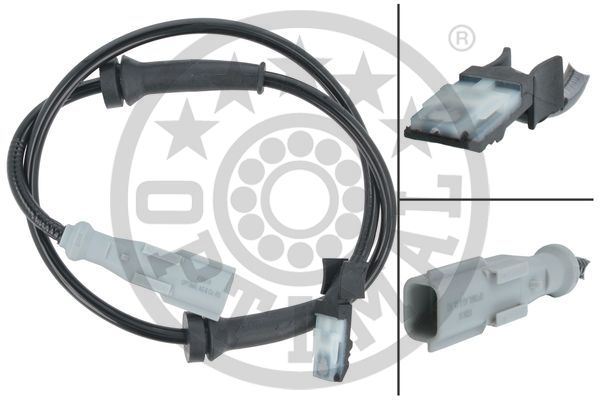OPTIMAL ABS SENSORU ARKA SOL MERCEDES CITAN W415 12> . RENAULT KANGOO 08> OEM: A4159053100-8200441403 - OPTIMAL 06-S512 kodlu oto yedek parça görseli