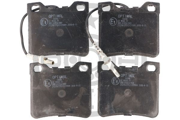 OPTIMAL FREN BALATASI ARKA MERCEDES W638 B901 B902 . PEUGEOT 406 605 OEM: A0034200020-4251.93 - OPTIMAL BP-10096 kodlu oto yedek parça görseli