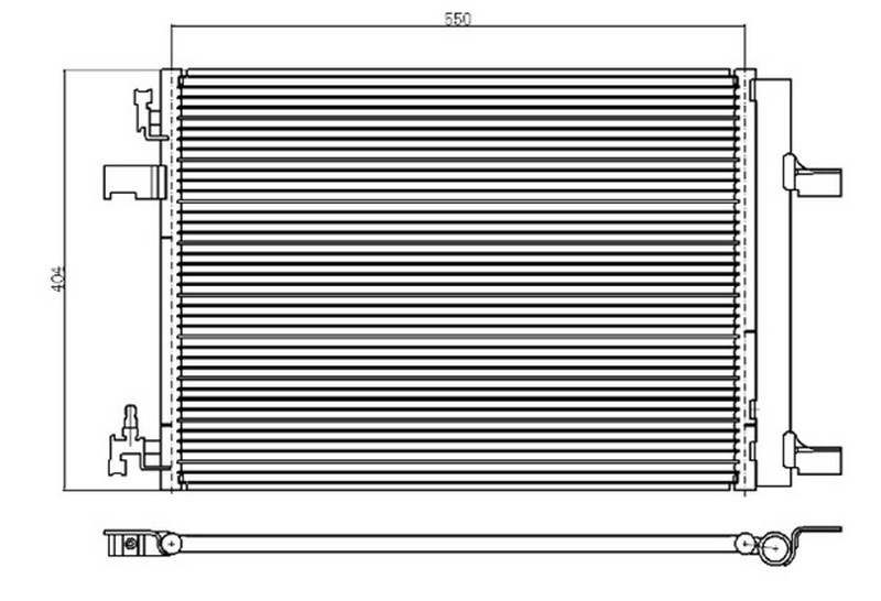 ORIS KLİMA KONDENSERİ RADYATÖRÜ ASTRA J-ZAFIRA C-CRUZE 1.3-1.4-1.6-1.7-1.8 OEM: 39140127-13377762-39074866-1850219 - ORIS COP136016 kodlu oto yedek parça görseli