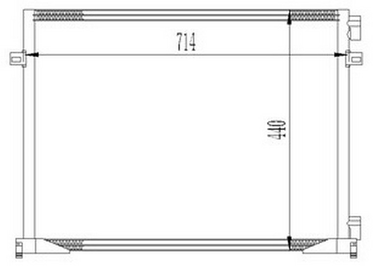 ORIS KLİMA RADYATÖRÜ KONDANSATÖRÜ RADYATÖRÜ RENAULT TRAFIC II 01 14 OPEL VİVARO 01 14 1.9dCi OEM: 91168643-7700312901-8200073912 - ORIS CRN359016 kodlu oto yedek parça görseli