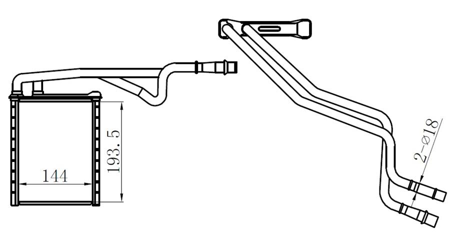 ORIS KALORIFER RADYATORU BRAZİNG COURIER 14 ECOSPORT 1.6TDCI 13 17 B-MAX 1.0 ECOBOOST 1.5 1.6TDCI 12 15 AV11 18B539 AA-AV11 18B539 CA- OEM: AV11 18B539 AA-AV11 18B539 CA- - ORIS KFR082026 kodlu oto yedek parça görseli