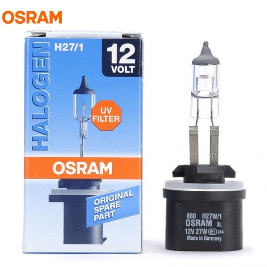 OSRAM AMPUL 12V H27/1 27W PG13 TEK TELLİ FAR VE SİS  - OSRAM 880 kodlu oto yedek parça görseli