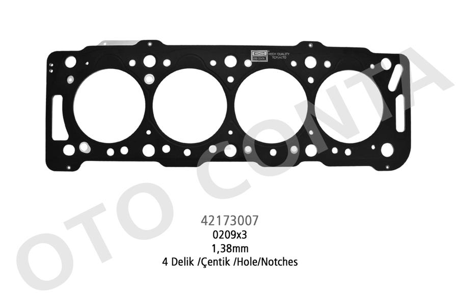 OTOCONTA SKC 4 DELİK 1.38m ÇELİK P206-P306-PARTNER-BERLINGO 1.9 DW8 0209.X3 OEM: 0209.X3 - OTOCONTA 42173007 kodlu oto yedek parça görseli