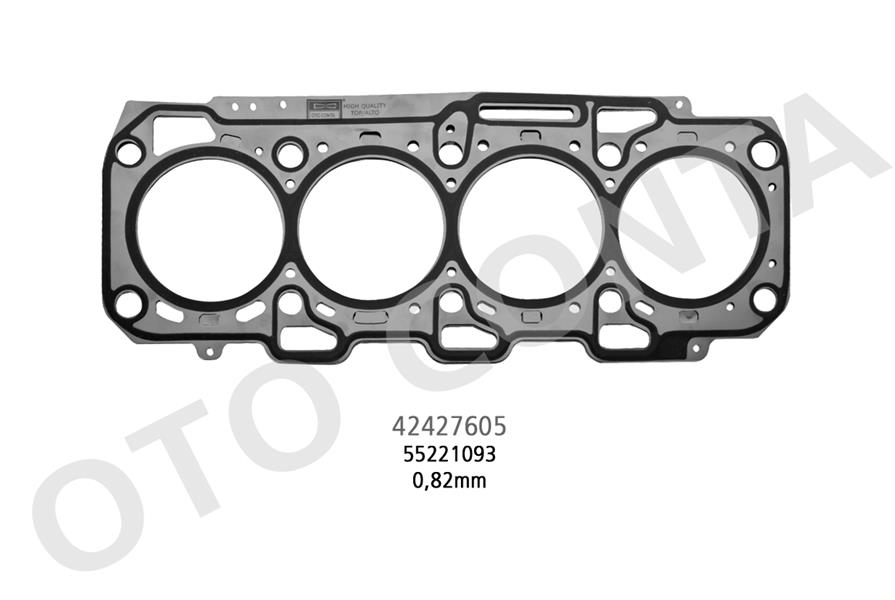OTOCONTA SKC FIAT DOBLO 10 LINEA 07 BRAVO II 07 14 EGEA 15 ALFA ROMEO GIULIETTA 10 19 MITO 11 1.6D MTJ 0.82mm OEM: 55221093-55208845 - OTOCONTA 42427605 kodlu oto yedek parça görseli