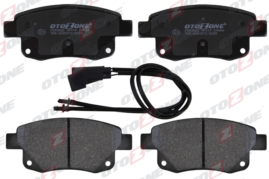 OTOZONE ARKA FREN BALATASI TRANSIT V347-V348 06 11 FISLI OEM: ME6C1J2M008AB-6C112M008AF-1371454 - OTOZONE FDA3002 kodlu oto yedek parça görseli