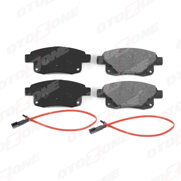 OTOZONE ARKA FREN BALATASI TRANSIT V347-V348 06 11 ÇİFT FİŞLİ OEM: ME6C1J2M008AB-6C112M008AF-1371454 - OTOZONE FDA3002-R3 kodlu oto yedek parça görseli