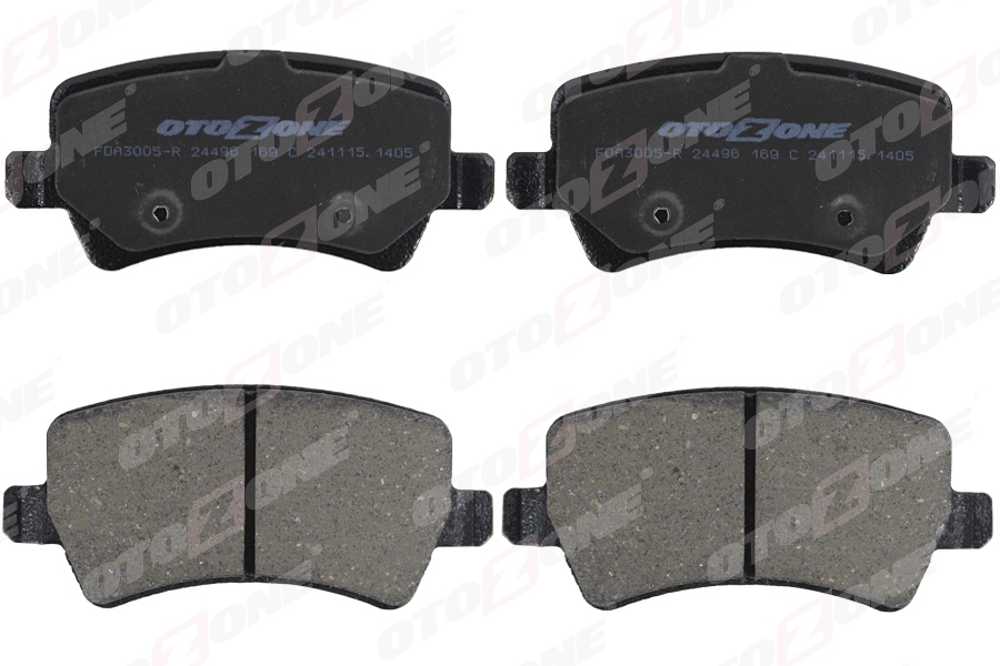 OTOZONE ARKA FREN BALATASI S-MAX 09 06 GALAXY III 06 VOLVO S60 10 S80 06 V60 -V70 06 XC60 08 XC70 06 6G912M008FD-30794554-LR027129 OEM: 6G912M008FD-30794554-LR027129 - OTOZONE FDA3005-R kodlu oto yedek parça görseli