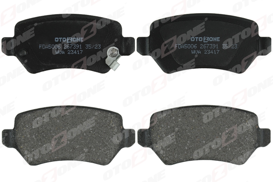 OTOZONE ARKA BALATA ASTRA G 98 ASTRA H 05 MERIVA 03 ZAFIRA 00 COMBO 02 GDB1515 93188727-1605967-1605086-WVA23415 OEM: 93188727-1605967-1605086-WVA23415 - OTOZONE FDA5006 kodlu oto yedek parça görseli