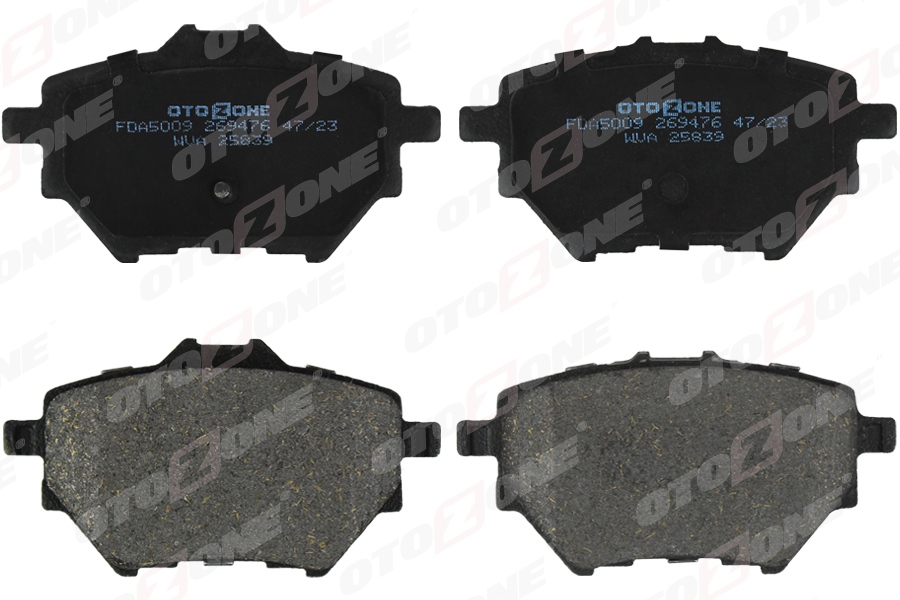 OTOZONE ARKA FREN BALATASI ASTRA L 21 COMBO E 18 GRANDLAND 17 MOKKA e 20 C4 18 C4 e 22 BERLINGO 18 PARTNER 18 RIFTER 18 508 18 308 II-III 13 3008 16 408 22 DS4 II 21 268mm / PROACE CITY 21 OEM: 95525378-1678167980-1609000680 - OTOZONE FDA5009 kodlu oto yedek parça görseli