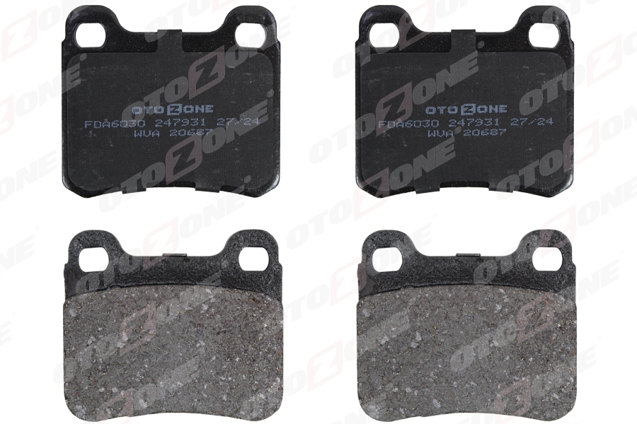 OTOZONE FREN BALATASI ARKA MERCEDES W201 83 93 A0014200120 OEM: A0014200120 - OTOZONE FDA6030 kodlu oto yedek parça görseli