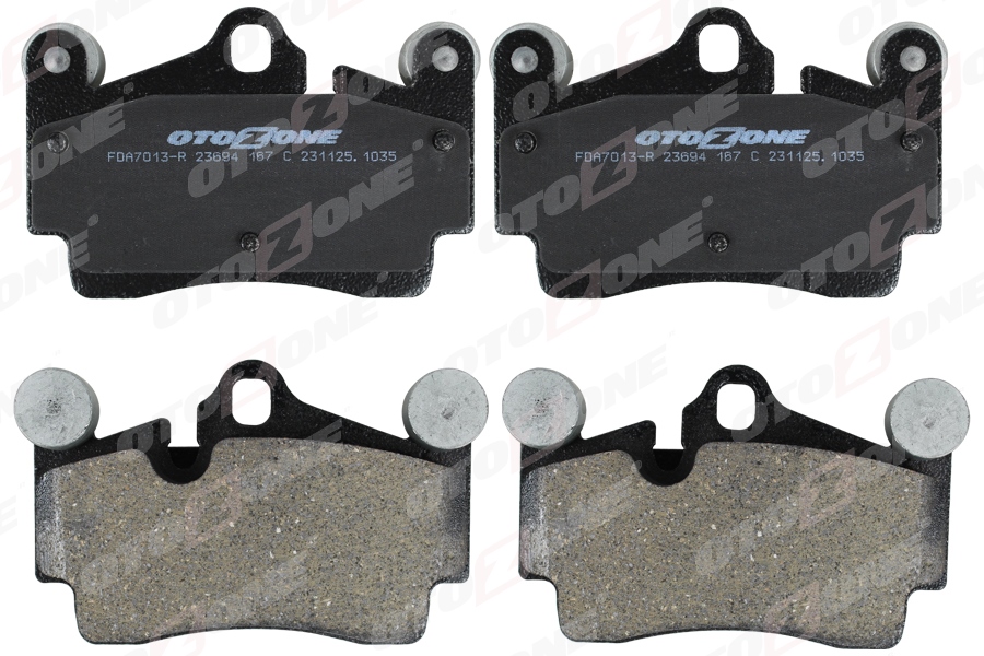 OTOZONE ARKA FREN BALATASI TOUAREG-Q7-CAYENNE 2004-2010 OEM: 7L0698451B-7L6698451D-7L0698451H - OTOZONE FDA7013-R kodlu oto yedek parça görseli