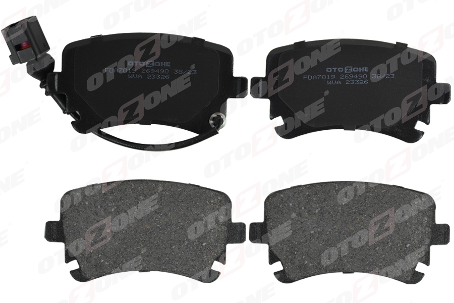 OTOZONE ARKA BALATA VW TRANSPORTER T5 03 09 A4 04-09 A6 04-11 A8 03-10 FİŞLİ OEM: 8E0698451C-4B3698451-4F0698451F - OTOZONE FDA7019 kodlu oto yedek parça görseli