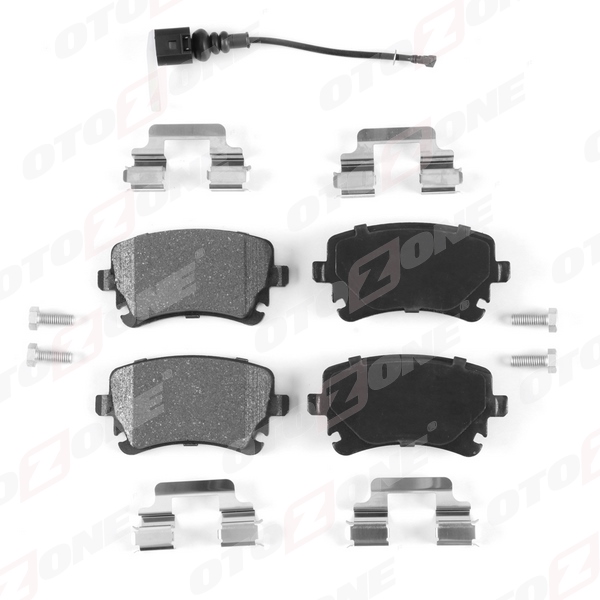 OTOZONE ARKA BALATA VW TRANSPORTER T5 03 >09 > A4 04-09 A6 04-11 A8 03-10 FİŞLİ OEM: 8E0698451C-4B3698451-4F0698451F - OTOZONE FDA7019-R1 kodlu oto yedek parça görseli