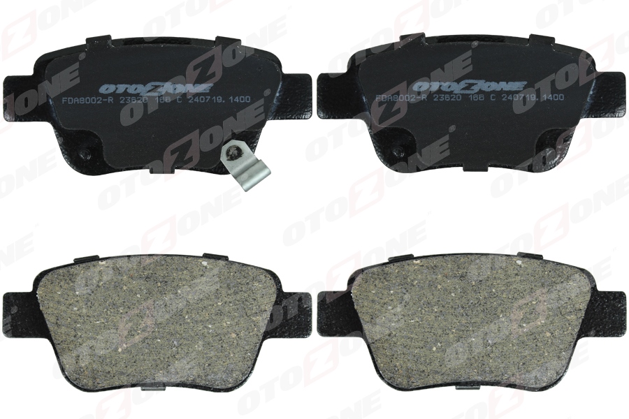 OTOZONE ARKA FREN BALATA TOYOTA AVENSIS 1.6L 3ZZFE VVTi ZZT250 03-08 / 2.0L 1AZ-FE 1AZFSE AZT250 03-08 OEM: 0446605010-0446605020-0446628110 - OTOZONE FDA8002-R kodlu oto yedek parça görseli