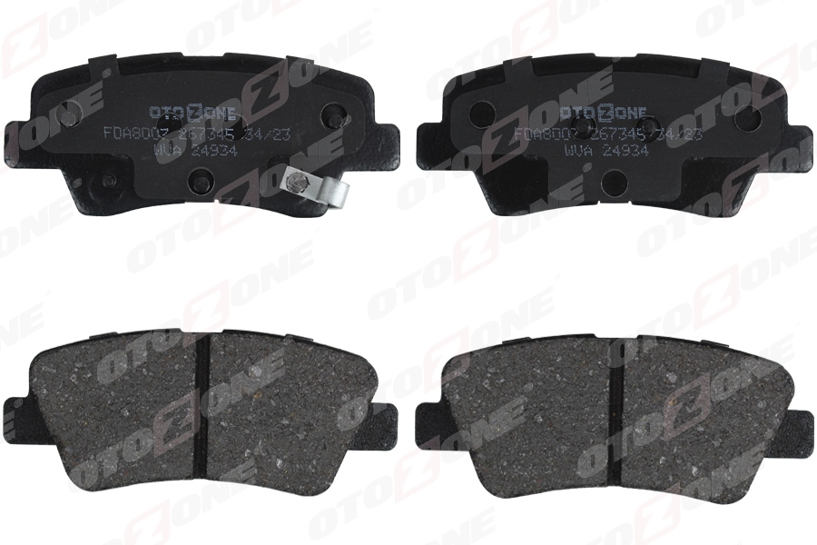 OTOZONE ARKA FREN BALATA HYUNDAI i20 1.2L G4LA 15-20 1.4L G4LC 15-18 1.4L D4FC CRDi 15-18 / ELANTRA 1.6L D4FB G4FG 16- / KIA SOUL 1.6L D4FB 14- / SPORTAGE 1.6L G4FD G4FJ T-GDI 15- 1.6L D4FE 18- delikli 58302C8A30-58302F2A30-58302D7A70 OEM: 58302C8A30-58302F2A30-58302D7A70 - OTOZONE FDA8007 kodlu oto yedek parça görseli