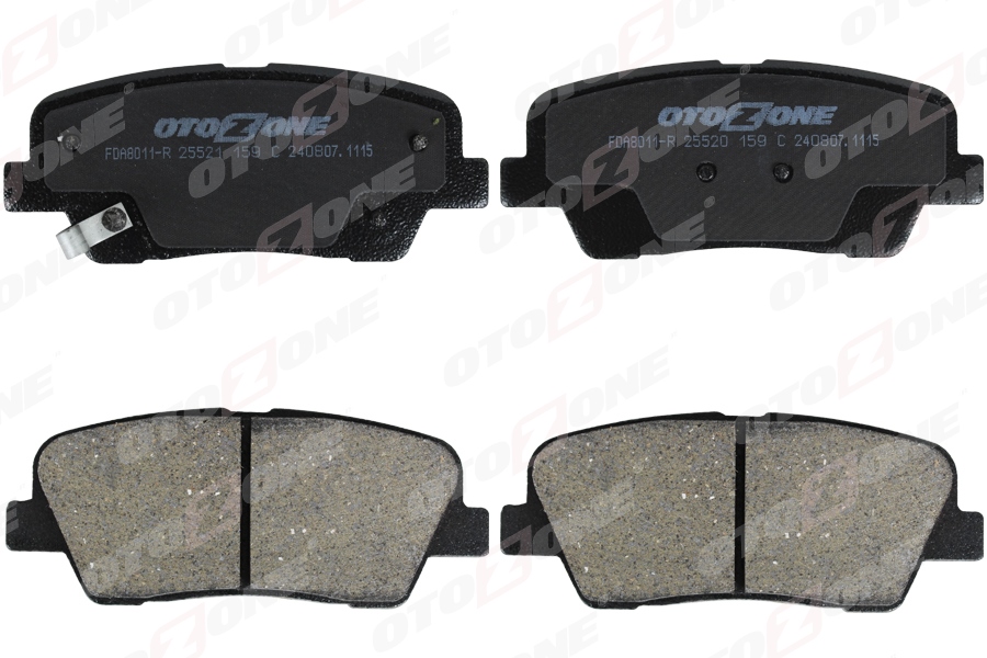 OTOZONE ARKA FREN BALATA HYUNDAI SANTAFE 2.0L D4HA CRDİ dizel 136hp 10- / KIA SORENTO 2.0L D4HA CRDİ dize OEM: 583021UA50-583022PA70 - OTOZONE FDA8011-R kodlu oto yedek parça görseli