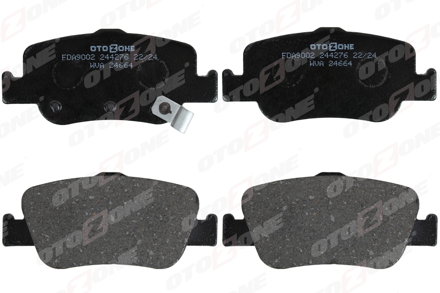 OTOZONE ARKA FREN BALATA TOYOTA AURIS. COROLLA 1.33L 1.6L 1NR-FE 1ZR-FAE NRE180 ZRE181 ZRE185 12- 1.4L 1ND-FTV D-4D NDE150 NDE180 07- 0446602180-0446602170-0446602181 OEM: 0446602180-0446602170-0446602181 - OTOZONE FDA9002 kodlu oto yedek parça görseli