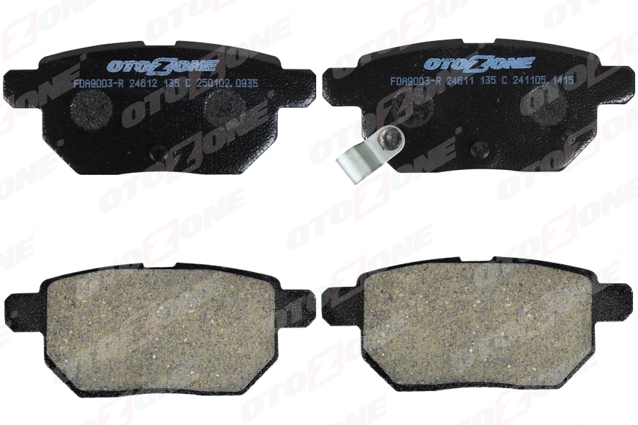 OTOZONE ARKA BALATA AURIS-COROLLA 1.4-1.6 VVTI 07-10 1.4D 1.6 13 YARIS 1.0 VVTİ 06 1.8 VVTİ 07 GDB3454 OEM: 0446612130-0446652120-WVA24610 - OTOZONE FDA9003-R kodlu oto yedek parça görseli