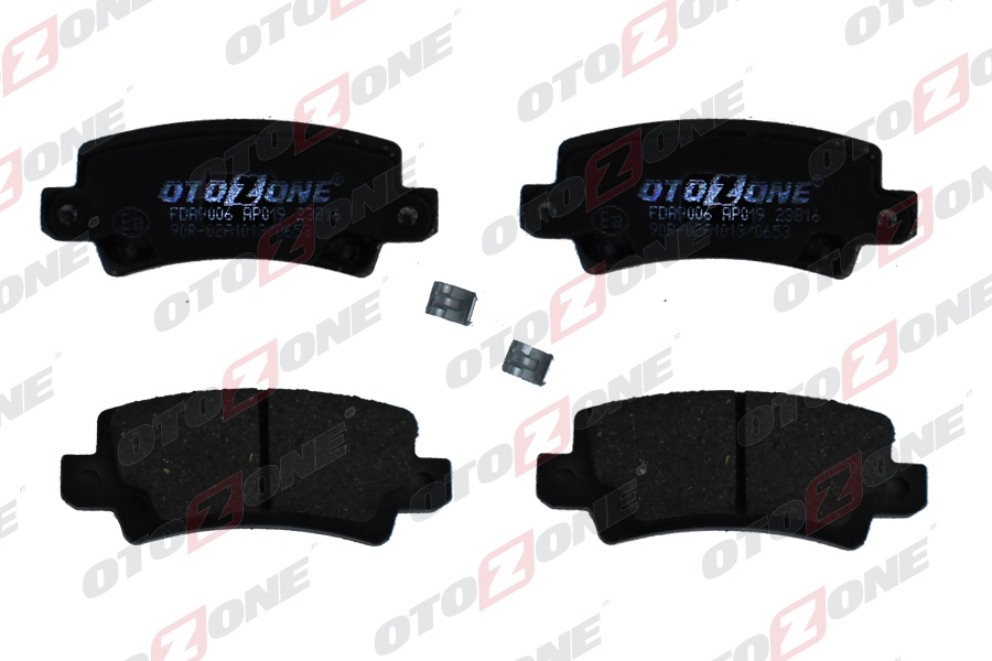 OTOZONE ARKA FREN BALATA TOYOTA COROLLA 1.4L 1.6L 4ZZ-FE 3ZZ-FE ZZE120 ZZE121 VVTi 02-06 / 1.4L 1NDTV NDE120 04-06 0446602070-0446602020-0446602160 OEM: 0446602070-0446602020-0446602160 - OTOZONE FDA9006 kodlu oto yedek parça görseli