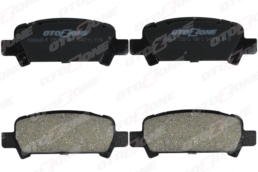 OTOZONE ARKA FREN BALATA SUBARU IMPREZA 2.0L EJ20 GC GD 98-05 / FORESTER 2.0L EJ20 S turbo SF 99-02 / OUTBAC OEM: 26696FC001-26696AG020-26696FC002 - OTOZONE FDA9045-R kodlu oto yedek parça görseli