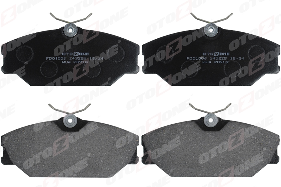 OTOZONE ÖN FREN BALATASI RENAULT LAGUNA 97>01 SAFRANE II 96>02 MEGANE I 97>01 SCENIC MEGANE Sc nic 97>02 1.4 1.6 1.8 1.9D 2.0 2.2D OEM: 7701203730-7701203968-410601531R - OTOZONE FDO1006 kodlu oto yedek parça görseli