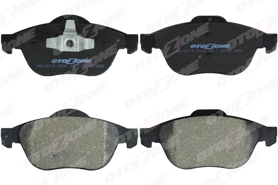 OTOZONE ÖN FREN BALATASI RENAULT LAGUNA II 01 ESPACE 02 VELSATIS 05 OEM: 7701206599-7701206747-7701209810 - OTOZONE FDO1007-R kodlu oto yedek parça görseli
