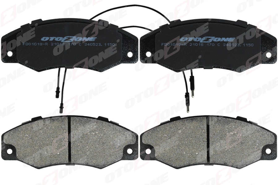 OTOZONE FREN BALATASI ÖN RENAULT R21-CONCORDE 86 96 FİŞLİ OEM: 7701203069-7701204087-7701202815 - OTOZONE FDO1019-R kodlu oto yedek parça görseli