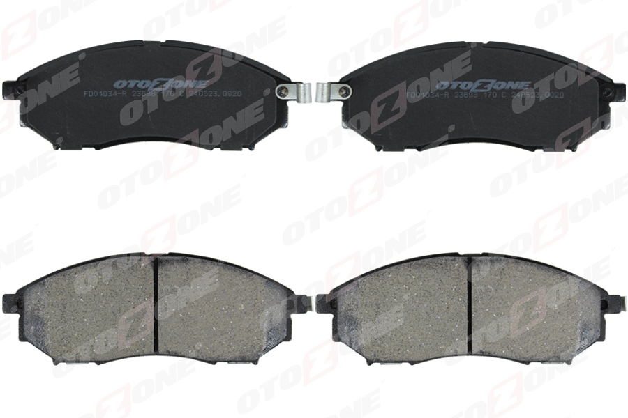 OTOZONE FREN BALATASI ÖN RENAULT KOLEOS 08 NISSAN NAVARA 2.5L YD25DDTi D40 4x2 4x4 10- / PATHFINDER 2.5L YD25DDTi DCi R51 17MM OEM: 410603072R-41060CC090-D1060EJ20A - OTOZONE FDO1034-R kodlu oto yedek parça görseli
