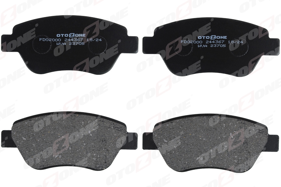 OTOZONE ÖN BALATA ALBEA-PALIO-STILO-SIENA DOBLO 1.3 1.9 IDEA CORSA 1.3 07 GDB1579-GDB1700 4254.06-55175317-55174420-WVA23705 OEM: 4254.06-55175317-55174420-WVA23705 - OTOZONE FDO2000 kodlu oto yedek parça görseli