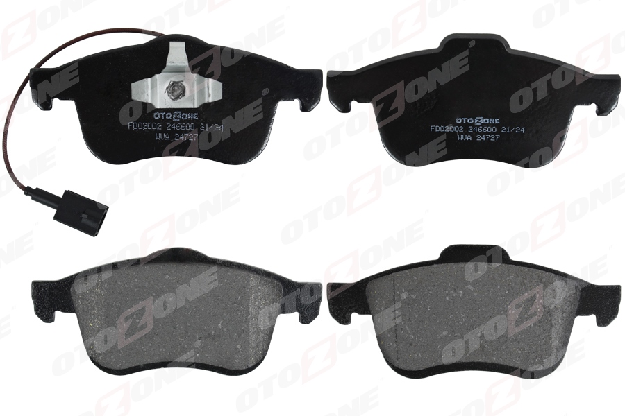 OTOZONE ÖN BALATA FIAT DOBLO III 10 OPEL COMBO 12 1.3D MTJ 1.4 1.6D MTJ 2.0D MTJ 77364929-77365311-77365396-WVA24727 OEM: 77364929-77365311-77365396-WVA24727 - OTOZONE FDO2002 kodlu oto yedek parça görseli