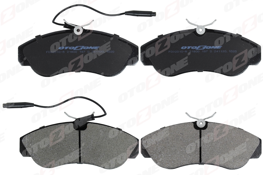 OTOZONE ÖN BALATA FİŞLİ BOXER-DUCATO-JUMPER 1800kg 94 02 OEM: 4254.52-4251.18-9945810-4251.19 - OTOZONE FDO2010-R kodlu oto yedek parça görseli