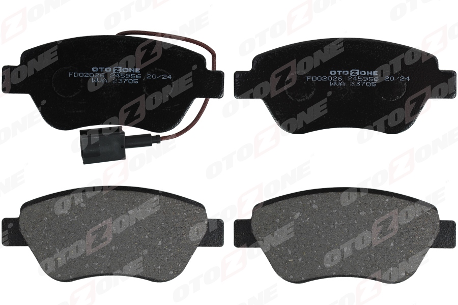 OTOZONE ÖN BALATA DOBLO-ALBEA-LINEA-STILO-FIORINO 1.3MJTD-BIPPER-NEMO 1.4 HDI GDB1482 4254.06-55175317-55174420-WVA23705 OEM: 4254.06-55175317-55174420-WVA23705 - OTOZONE FDO2026 kodlu oto yedek parça görseli