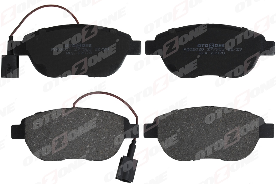 OTOZONE ÖN FREN BALATASI OPEL COMBO D 12 PUNTO EVO 1.3-1.4-1.6D MTJ 09 500-500C 1.3DMJ 10 GRANDE PUNTO 1.6DMTJ 09 ÇİFT FİŞLİ 95518218-77365468-71770012-77366530 OEM: 95518218-77365468-71770012-77366530 - OTOZONE FDO2030 kodlu oto yedek parça görseli