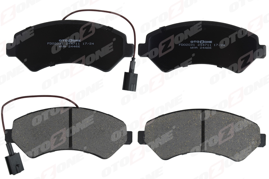 OTOZONE ÖN BALATA BOXER 06 JUMPER 06 DUCATO 06 169.1x69.1x19 1673603580-1607878980-77366022 OEM: 1673603580-1607878980-77366022 - OTOZONE FDO2031 kodlu oto yedek parça görseli