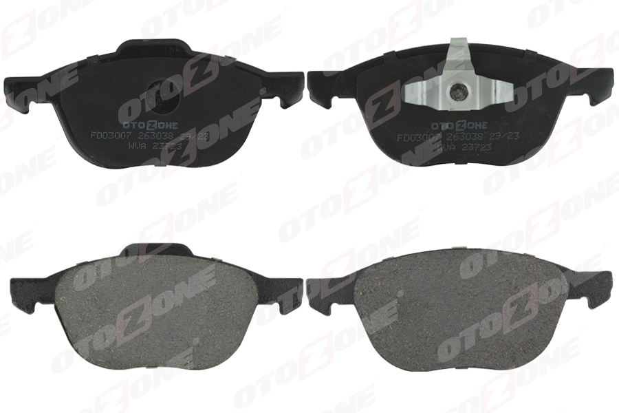 OTOZONE ÖN BALATA FOCUS 04 18 CMAX 07 19 KUGA I -II 08 14 VOLVO V40 19 C30 06 12 S70 08 13S40 04 12 V50 04 12 MAZDA 3 03 09 5 05 09 AV6J2K021AA-3M512K021AB-30742030 OEM: AV6J2K021AA-3M512K021AB-30742030 - OTOZONE FDO3007 kodlu oto yedek parça görseli